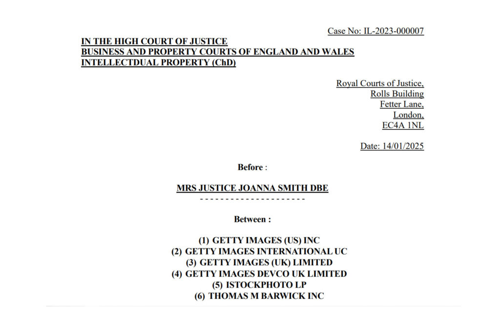 Getty v. Stability