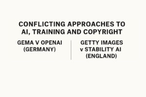 Conflicting Approaches to AI, Training and Copyright: Gema v OpenAI (Munich) v Getty Images v Stability AI (England)